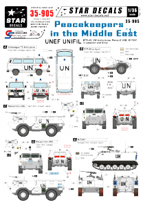 Star Decals 35-905 Peacekeepers in the Middle East 1 1/35