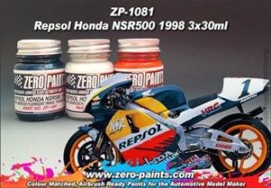 Zero Paints ZP-1081 Repsol Honda NSR500 1998 Paint Set 3x30ml