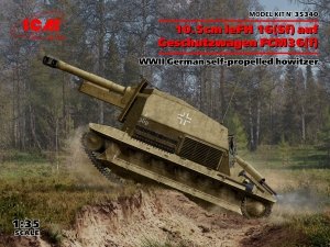 ICM 35340 10.5cm leFH 16(Sf) auf Geschutzwagen FCM36 (f) 1/35