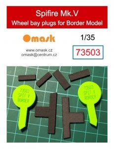Omask 73503 Spitfire Mk.V wheel bay plugs (for Border Model) 1/35