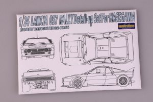 Hobby Design HD02-0256 Lancia 037 Rally - Detail Up Set 1984 Tour de Rally Winner (for Hasegawa) 1/24