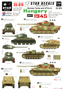 Star Decals 35-874 German Tanks in Hungary 1945 2 1/35