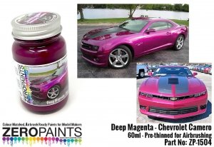Zero Paints ZP-1504 Deep Magenta Metallic - Chevrolet Camero Paint 60ml