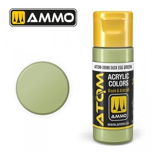 AMMO of Mig Jimenez 20086 ATOM COLOR Duck Egg Green 20ml