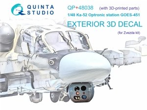 Quinta Studio QP+48038 Ka-52 Optronic station GOES-451 (Zvezda) 1/48
