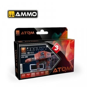 AMMO of Mig Jimenez 20806 ATOM Gravity Red Set 6x20ml