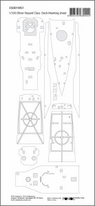 Pontos 35001MS1 USS Oliver Hazard Perry Class Deck Masking Sheet (1:350)