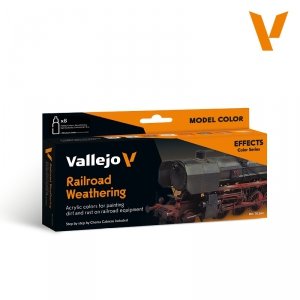 Vallejo 70264 Railroad Weathering Set - Effects Color Series - Model Color Set 8x18ml