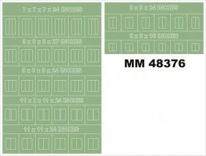 Montex MM48376 RAF STANDARD FIN FLASH 1/48