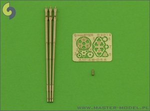 Master AM-48-056 M197 - Three-barrelled rotary 20mm cannon - turned barrels with etched barrel clamps - used on AH-1 Cobra (1:48)