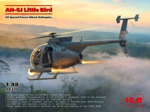 ICM 48370 AH-6J Little Bird US Special Forces Attack Helicopter 1/48
