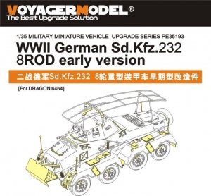 Voyager Model PE35193 WWII German Sd.Kfz.232 8 ROD early version for TAMIYA Kit 1/35