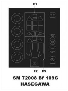 Montex SM72008 Bf 109 G HASEGAWA
