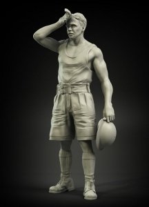 Panzer Art FI35-008 British RAC North Africa refueling soldier No.2 1/35