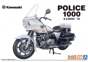 Aoshima 06480 Kawasaki KZ1000C Police 1000 '81 1/12