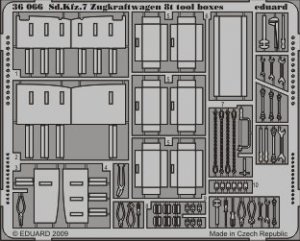 Eduard 36066 Sd. Kfz.7 Zugkraftwagen 8t tool boxes 1/35 Trumpeter