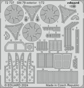 Eduard 72737 SM.79 exterior ITALERI 1/72