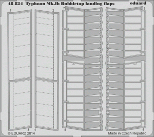Eduard 48824 Typhoon Mk. Ib Bubbletop landing flaps  ITALERI, HASEGAWA 1/48