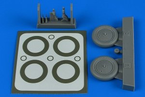 Aires 4797 I-16 wheels & paint masks 1/48 ICM