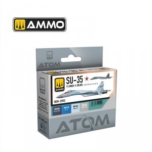 AMMO by Mig Jimenez 20902 ATOM SU-35 FLANKER-E Colors Set (also for SU-27 and SU-34) 4x20ml