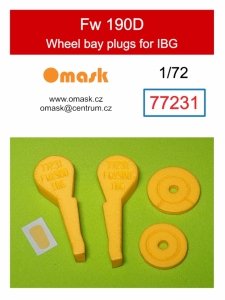 Omask 77231 Fw 190D wheel bay plugs (for IBG) 1/72