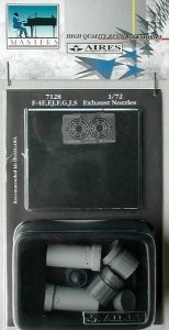 Aires 7128 F-4E, EJ, F, G, J, S exhaust nozzles 1/72 HASEGAWA