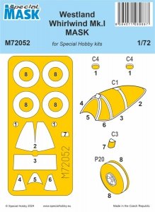 Special Hobby M72052 Westland Whirlwind Mk.I Mask (For Special Hobby Kits) 1/72