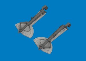 Eduard 632214 Bf 109G undercarriage legs PRINT for REVELL 1/32