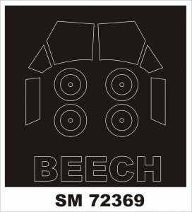 Montex SM72369 BEECH TRAVELER for AZ-MODEL 1/72
