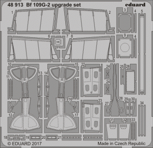 Eduard 48913 Bf 109G-2 upgrade set EDUARD 1/48