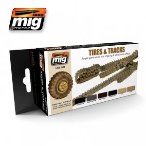 AMMO Mig 7105 TIRES AND TRACKS 6x17ml