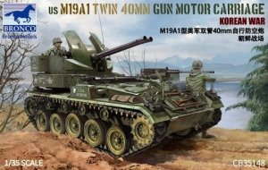 Bronco CB35148 US M19A1 Twin 40 MM Gun Motor Carriage Korean War 1/35