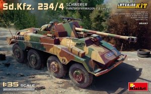 MiniArt 35427 Sd.Kfz. 234/4 SCHWERER PANZERSPÄHWAGEN 7,5 cm. INTERIOR KIT 1/35