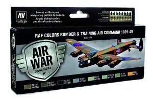 Vallejo 71145 Zestaw Model Air 8 farb- RAF Colors Bomber & Training Airf Command 1939-1945