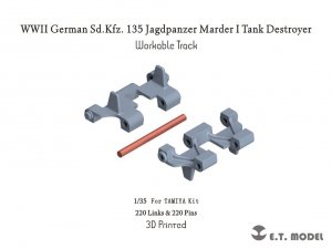 E.T. Model P35-031 WWII German Sd.Kfz. 135 Jagdpanzer Marder I (Lorraine)Tank Destroyer Workable Track ( 3D Printed ) 1/35