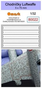 Omask 80022 Walkways Luftwaffe 5 x 75 mm (Oramask 810 foil) 1/32