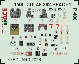Eduard 3DL48262 P-400 SPACE for ARMA HOBBY 1/48