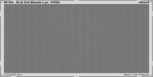 Eduard 00025 Mesh 6x6 Rhomb type STEEL