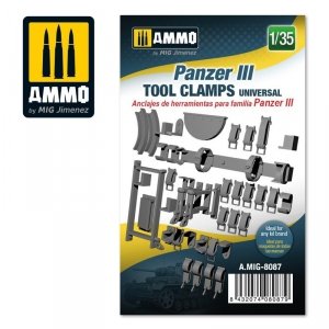 AMMO of Mig Jimenez 8087 Panzer III tool clamps universal 1/35