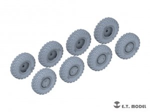 E.T. Model P35-113 Russian BTR-80 APC Weighted Road Wheels(Narrow) (3D Printed) For TRUMPETER Kit 1/35
