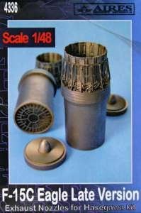 Aires 4336 F-15C exhaust nozzles - late version 1/48 HASEGAWA
