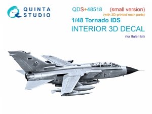 Quinta Studio QDS+48518 Tornado IDS 3D-Printed coloured Interior on decal paper (Italeri) (small version) (with 3D-printed resin parts) 1/48