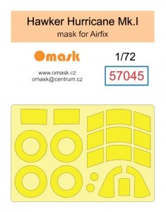 Omask 57045 Hawker Hurricane Mk.I mask (for Airfix) 1/72