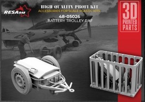 RESArm 48-05026 RAF Battery trolley (3D resin printing) 1/48
