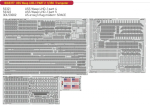Eduard BIG5377 USS Wasp LHD-1 PART 2 TRUMPETER 1/350