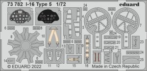Eduard 73782 I-16 Type 5 CLEAR PROP 1/72
