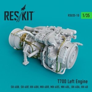 RESKIT RSU35-0010 T700 Left Engine  (SH-60B, SH-60F, HH-60H, MH-60R, MH-60S, MH-60L, UH-60A, HH-60) 1/35