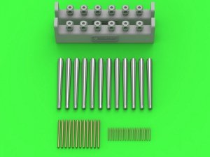 Master SM-350-116 SMS Viribus Unitis armament - 305mm (12pcs), 150mm (12pcs) barrels, 70mm (18pcs) barrels (for Trumpeter kit) 1/350