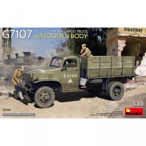 Mini Art 35386 G7107 1,5t 4x4 Cargo Truck w/ Wooden Body 1/35
