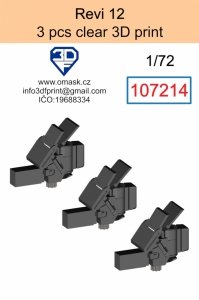 Omask 107214 Revi 12 clear 3D print (3 pcs) 1/72
